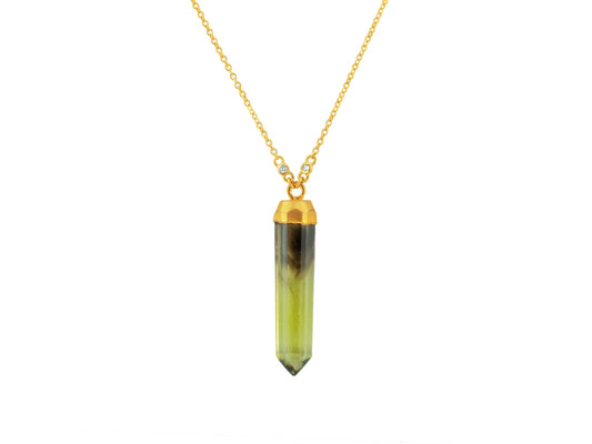 Tourmaline Bullet Necklace, 20" Necklaces