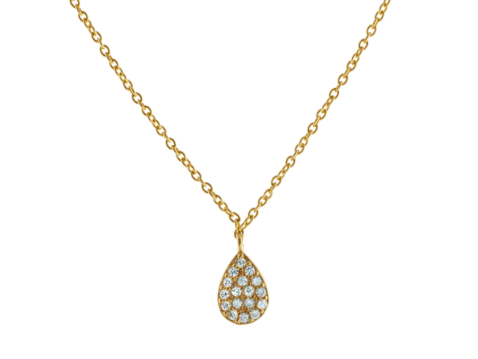 CZ Teardrop Necklace Necklaces
