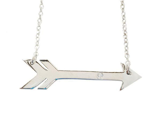 Sideways Arrow Necklace Necklaces