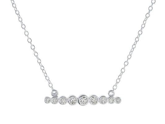 Degrade CZ Bar Necklace Necklaces