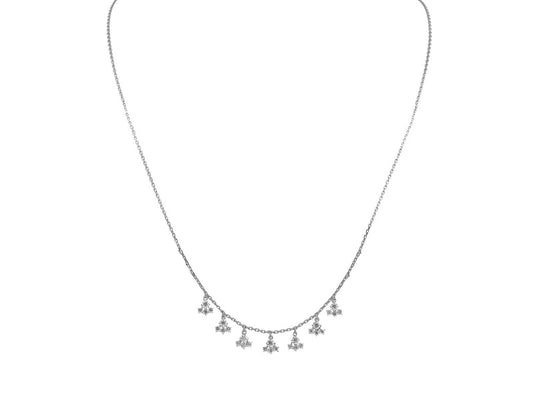 Dangling Snowflakes Necklace Necklaces