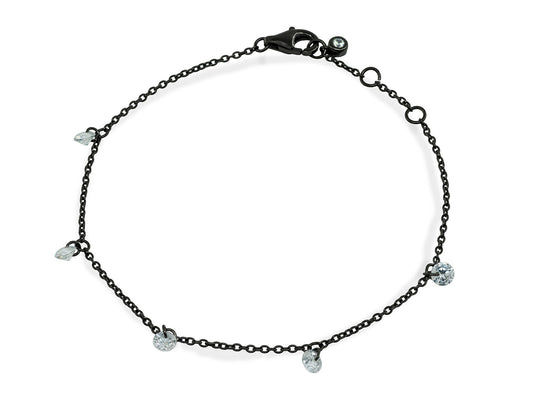 Mini CZ Bracelet dipped in Black Rhodium Bracelets