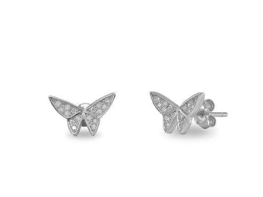 Sparkling Butterfly Studs Earrings