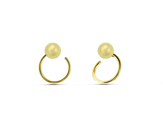 Neverending Ball Hoop Earrings Earrings