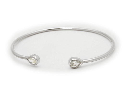 Pear Ends Bangle Bracelets