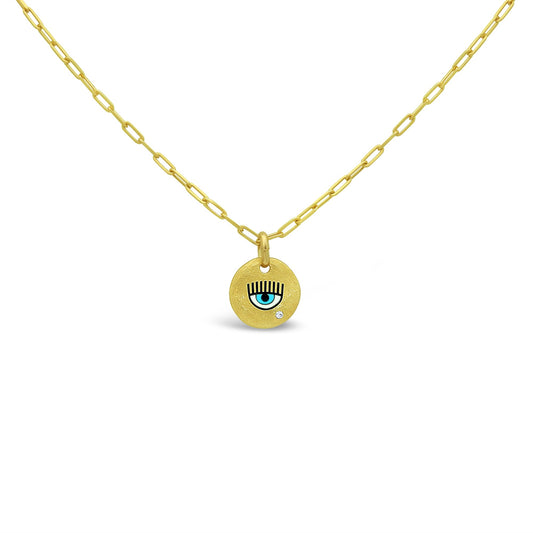Frida's Protective Eye Disc Necklace Necklaces