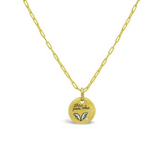 Alas Para Volar Disc Necklace Necklaces