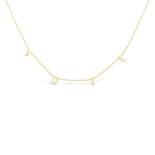 Gold Vote Necklace Necklaces